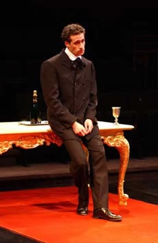 Scott Ferrara as Hamlet in the Denver Center Theatre Company's 2001-02 production. 