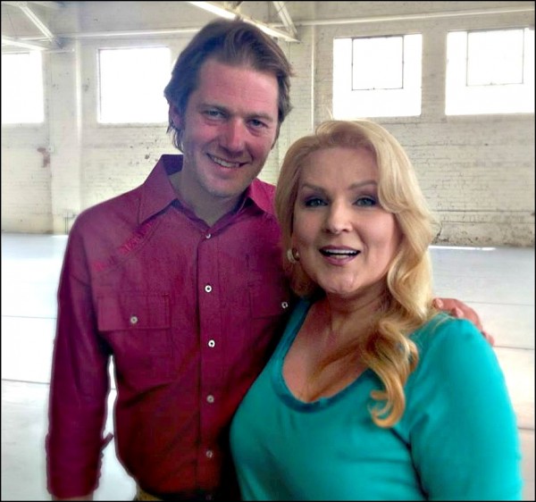 Eden Lane with her final guest interview, Garrett Ammon of the new dance company Wonderbound. Photo courtesy Eden Lane.